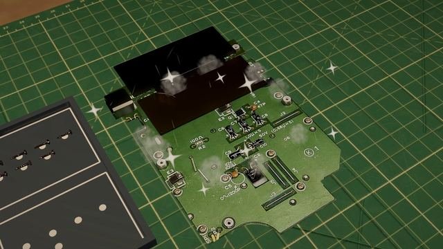 Cleaning the board of a handheld