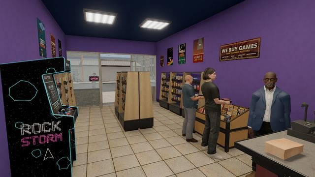 At the counter